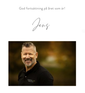 Europaljus - Jens önskar god fortsättning